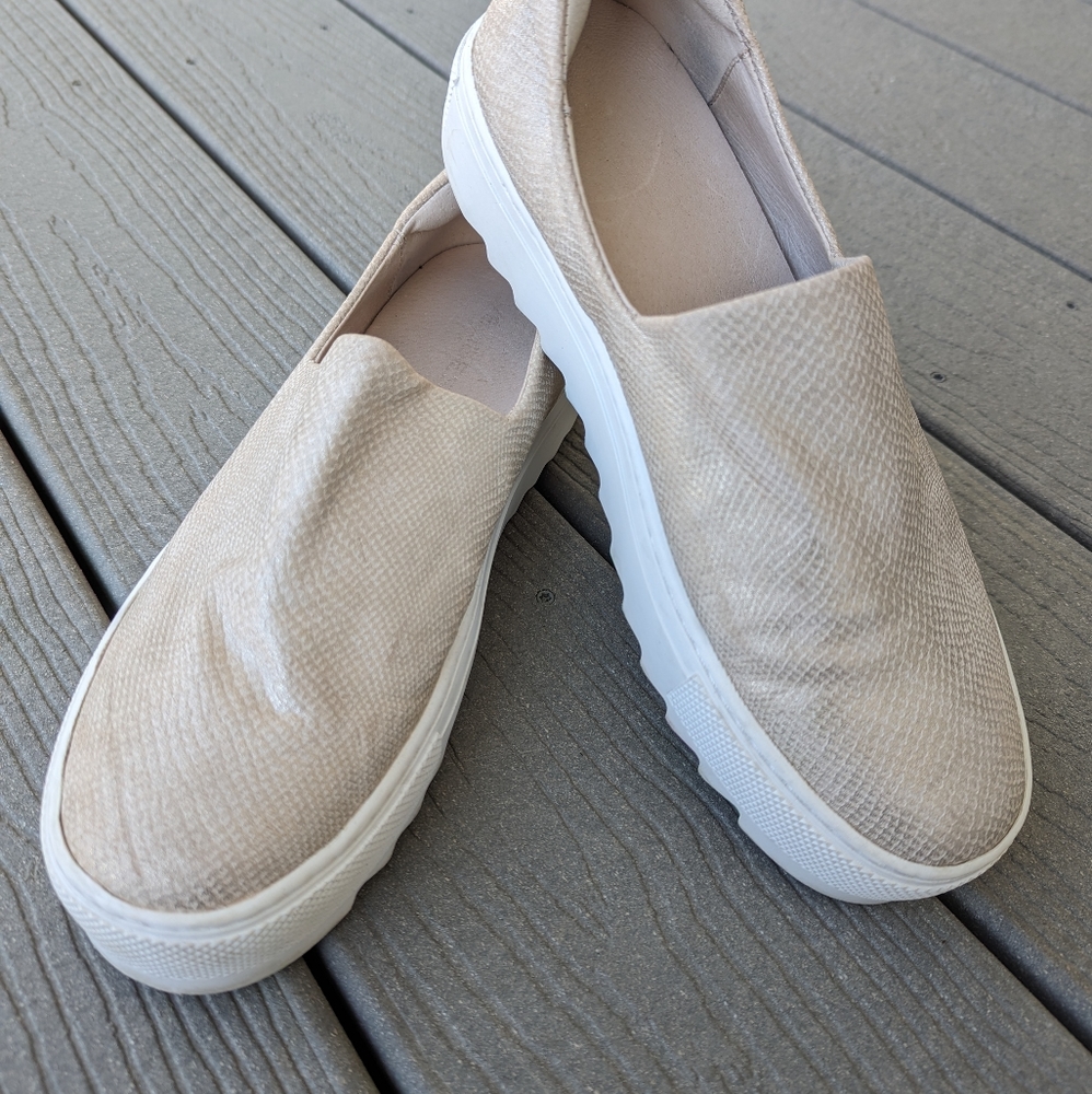 J Slides - Gold Tan Sneakers